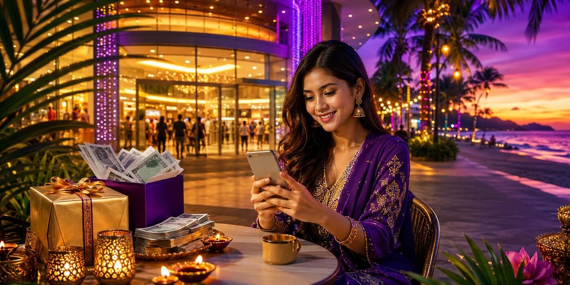 A Penang user securely logging in to their gw99 account via the mobile casino app